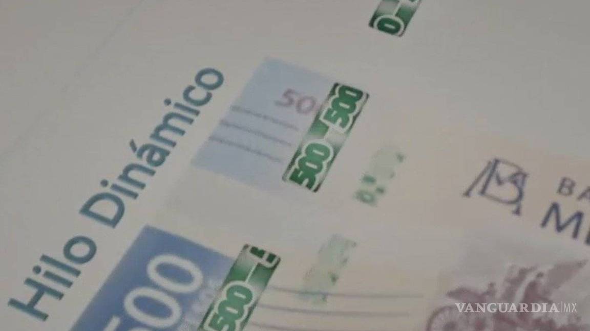 $!Así es el nuevo billete de 500 pesos