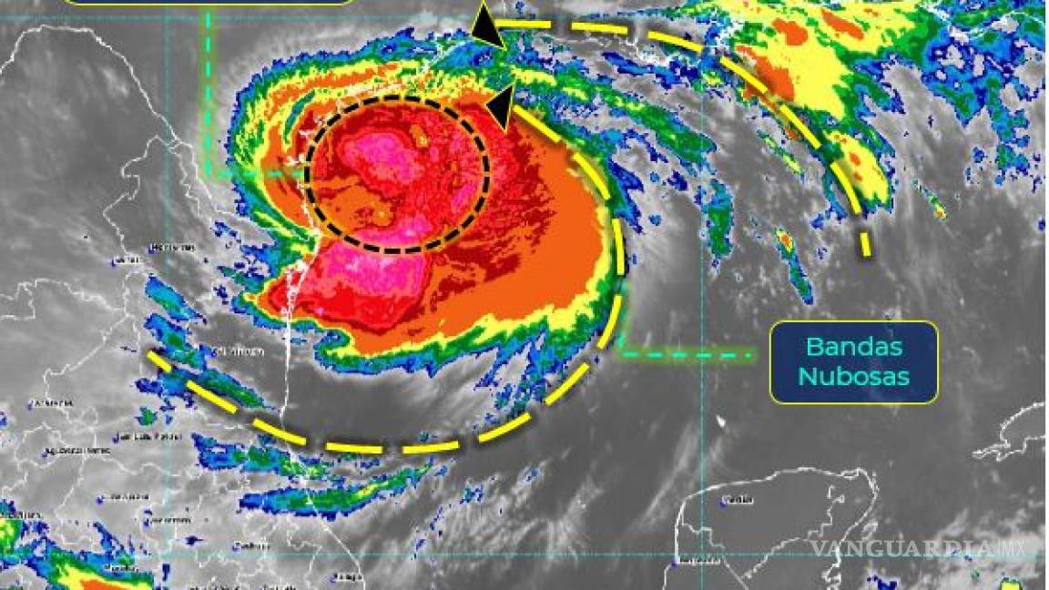 Huracán Hanna alcanza categoría 1, alerta en Coahuila, Nuevo León y Tamaulipas