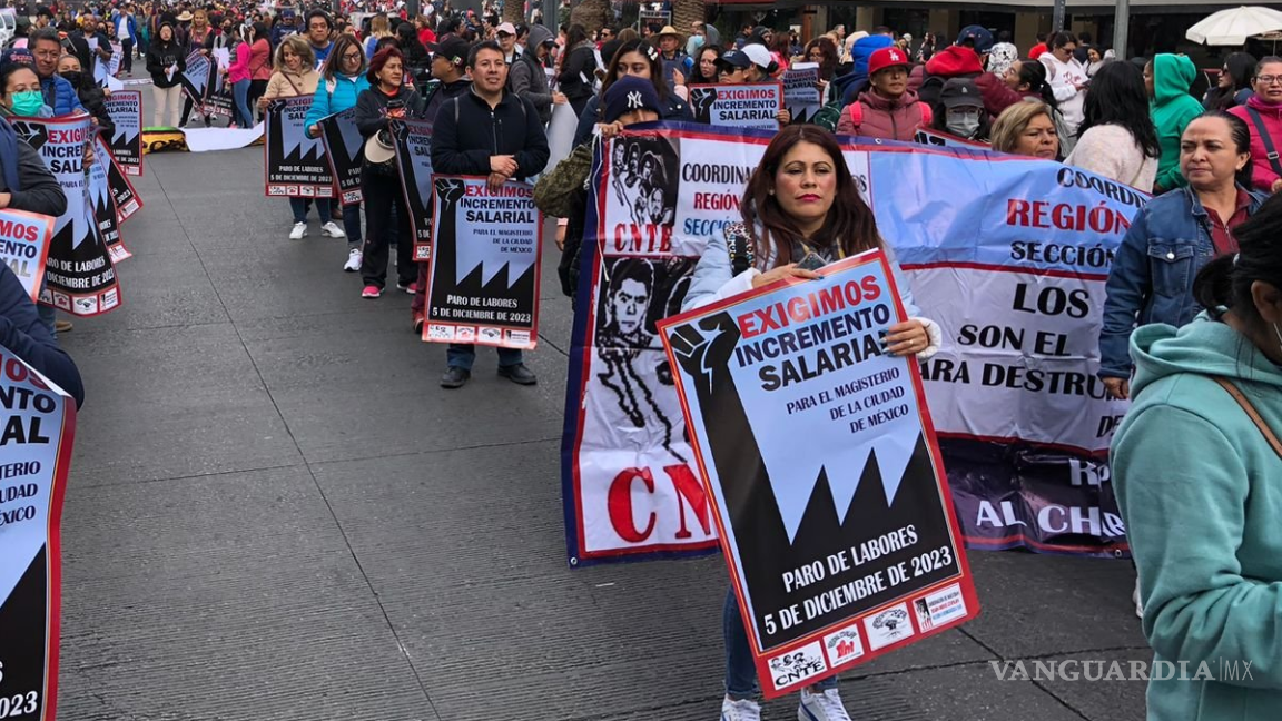 $!Los manifestantes buscarán ser atendidos por la titular de la SEP, Leticia Ramírez Amaya