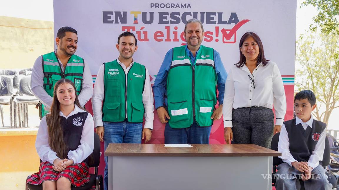 $!Autoridades estatales y municipales destacaron el compromiso compartido con la mejora de la infraestructura educativa en Ramos Arizpe.
