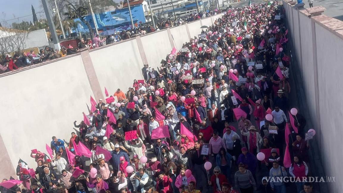 Se sumó Saltillo a marcha nacional por la democracia