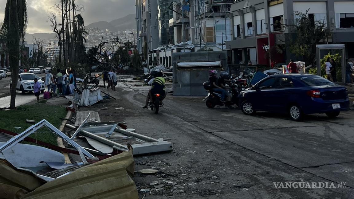 Murieron cuatro niños en Acapulco tras paso del huracán Otis