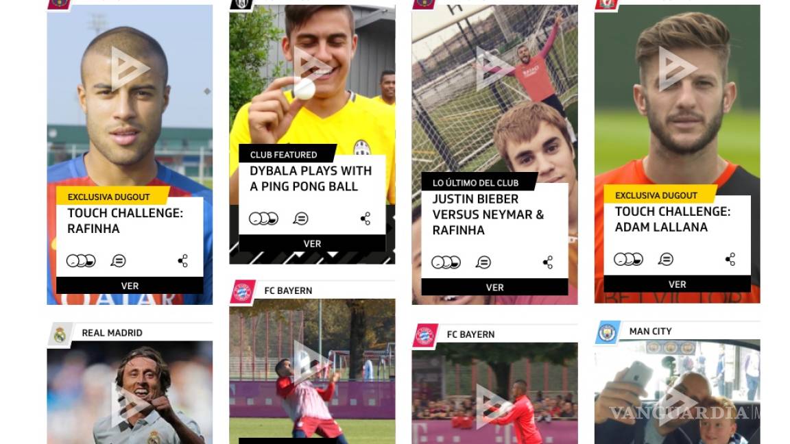 $!Dugout, la plataforma social de los grandes del fútbol europeo