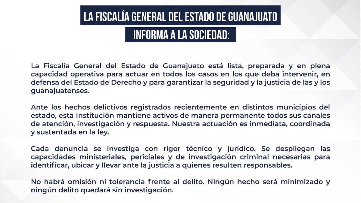$!Ola violenta tras muerte de ‘El Mencho’ dejó 48 detenidos en Guanajuato; 20 ya son judicializados