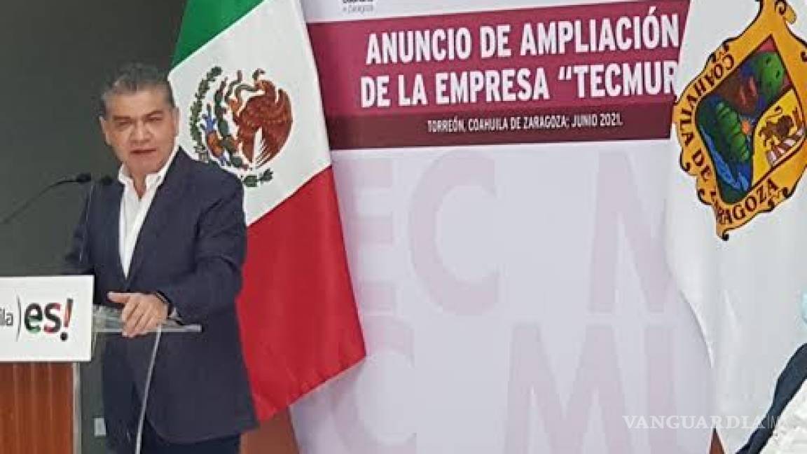 Anuncia Riquelme expansión de la empresa Tecmur en Matamoros