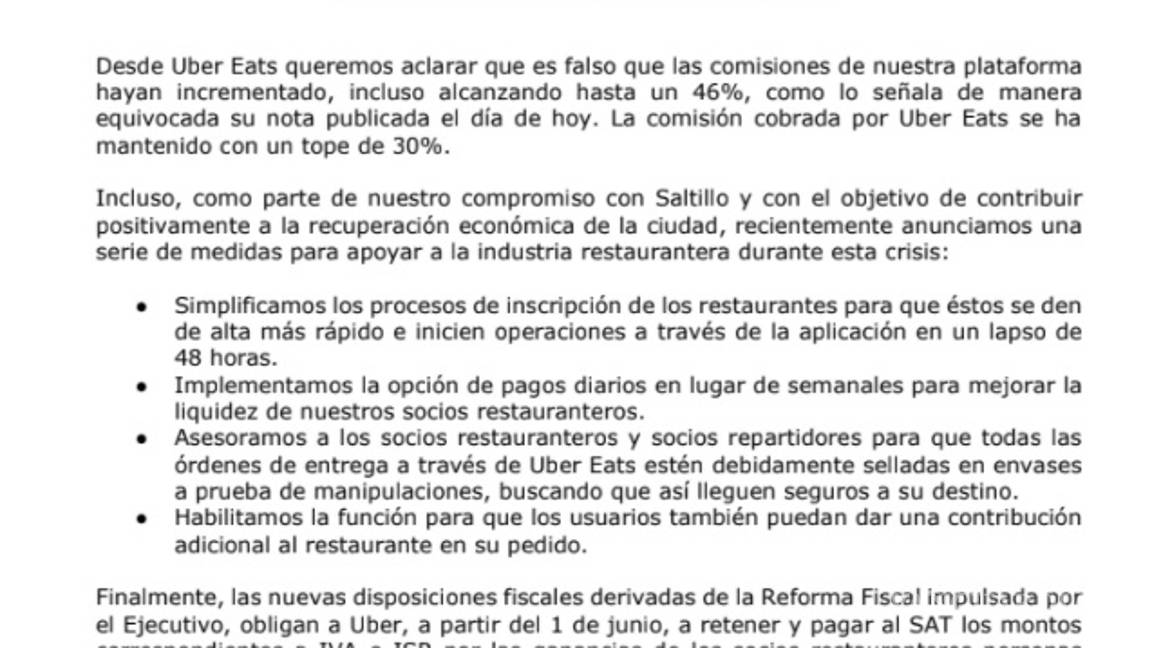 $!Plataformas digitales se quedan 46% de ganancia de restaurantes