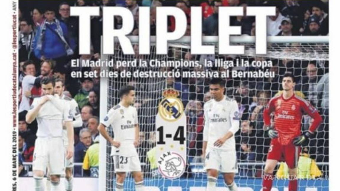 $!Así acribillaron los medios en España al Real Madrid (fotos)