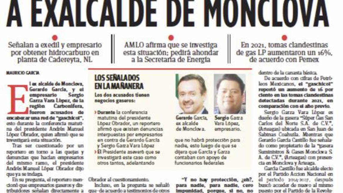 $!En julio del año pasado, durante la conferencia matutina del Presidente López Obrador, se le vinculó al ex edil en una red de gaschicol.