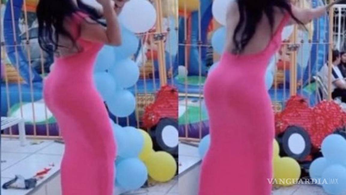 Sexy madrina se robó el show en fiesta infantil, ¡y las miradas! (video)