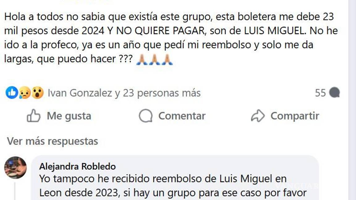 $!Es en los comentarios en donde los afectados han podido encontrar apoyo de otras personas para seguir o comenzar las peticiones en redes y en Profeco.