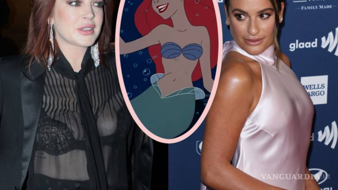Lea Michele será Ariel, Lindsay Lohan se burla de eso