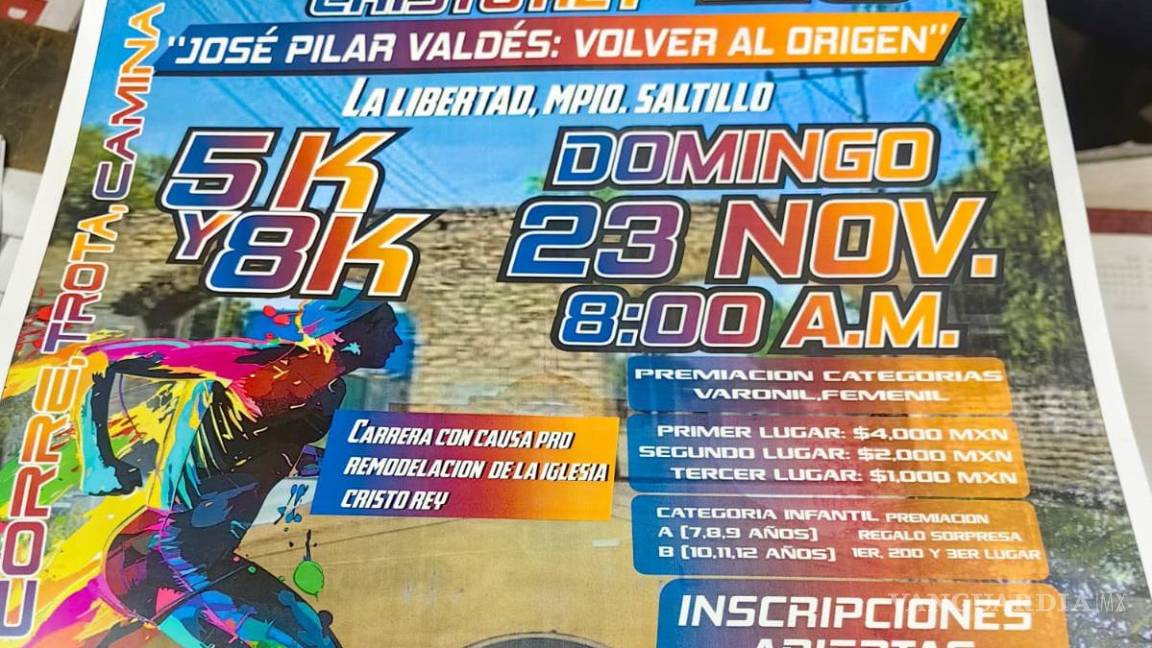 $!La prueba ofrece 5K y 8K con premiación en efectivo para ambas ramas.