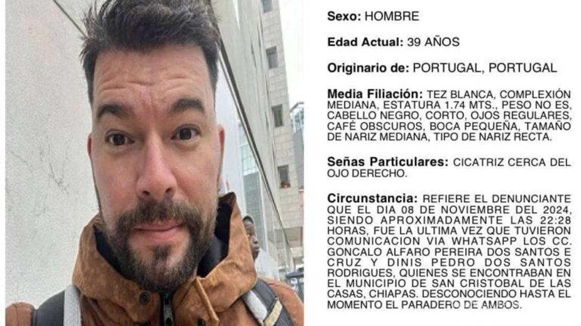 $!Dos turistas portugueses desaparecieron en San Cristóbal de las Casas, Chiapas