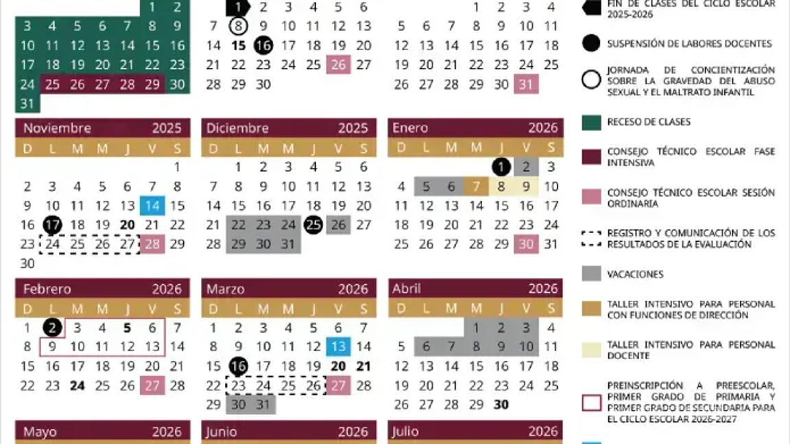 $!La Secretaría de Educación Pública (SEP) confirmó las fechas en que se realizará la primera entrega de calificaciones del ciclo escolar 2025-2026, a través de su calendario oficial.