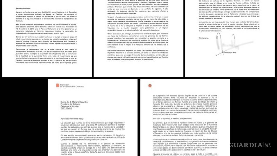 $!Carles Puigdemont da una respuesta ambigua al ultimátum de Mariano Rajoy