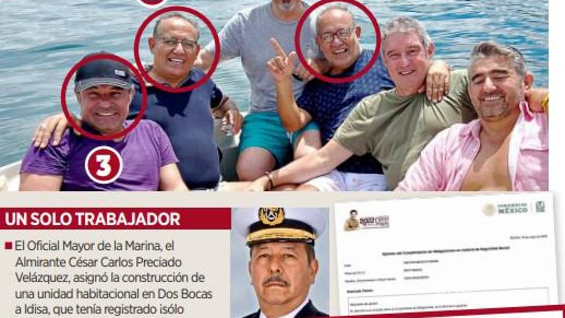 $!Da Secretaría de Marina megaobra a directivo de Pemex