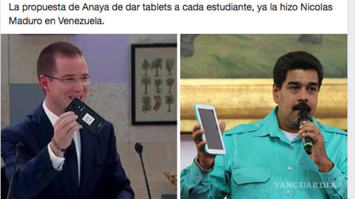 Anaya, EPN y... Maduro sí prometieron dar tablets