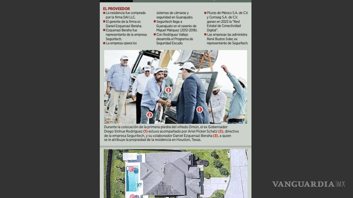 $!De acuerdo con la investigación de POPLab y la plataforma CONNECTAS, la casa está·a nombre de Daniel Ezquenazi Beraha, representante de la empresa Seguritech