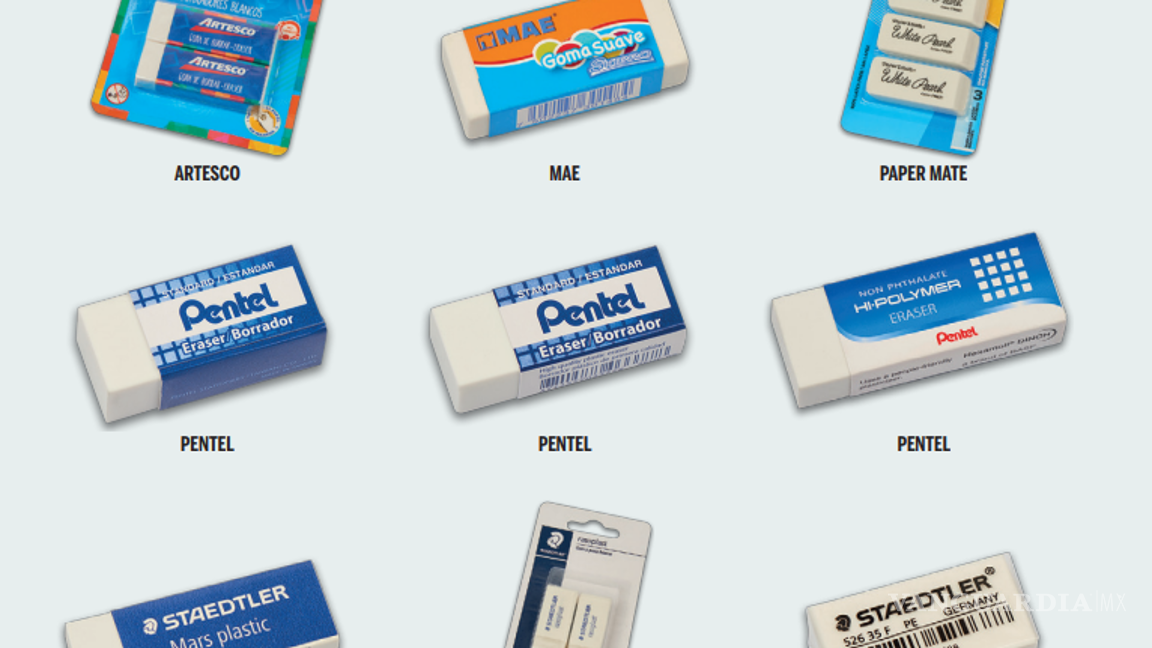 $!Pegamentos, tijeras y borradores... Profeco revela cuáles marcas son las mejores en el mercado y sus precios