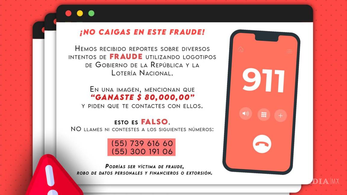 ‘Felicidades, ganaste $80,000’; alertan por nueva modalidad de fraude en Coahuila