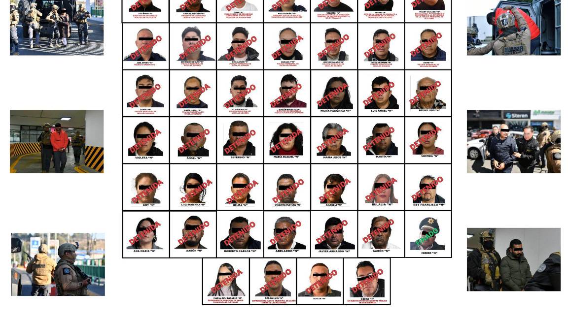 $!‘Operación Enjambre’ y ‘Bastión’: suman más de 50 detenidos y múltiples aseguramientos en el Estado de México