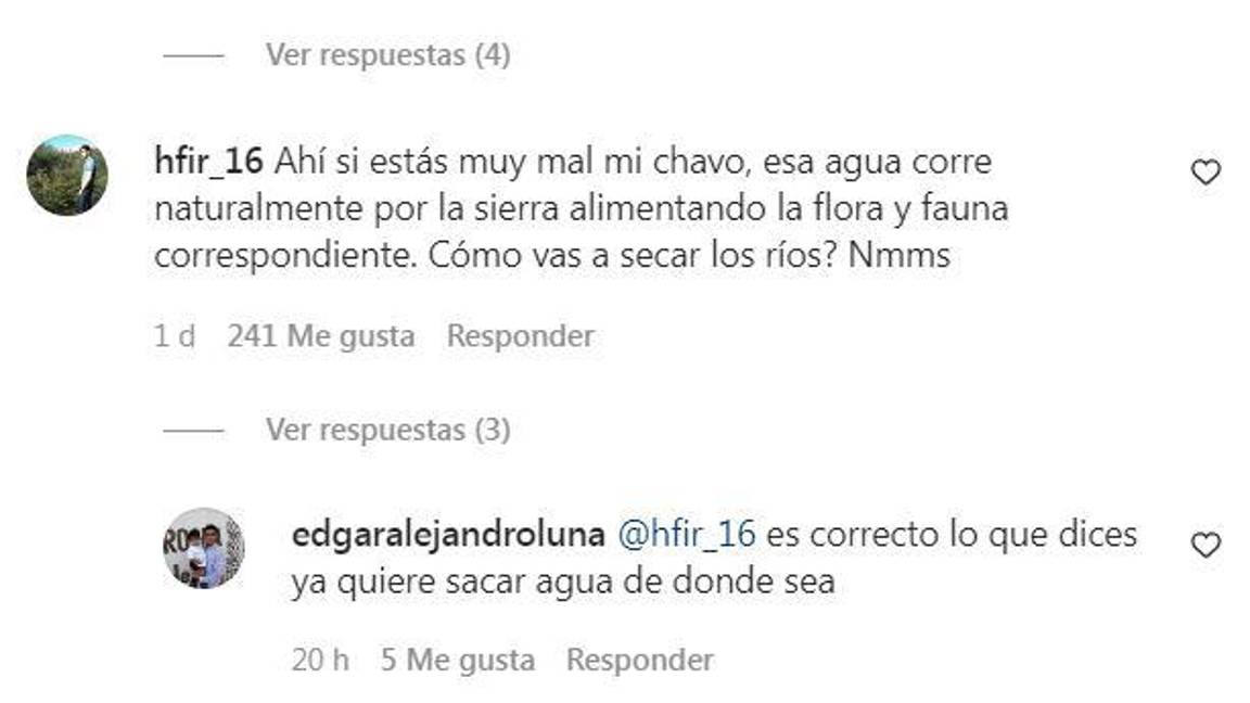 $!Usuarios cuestionan reciente decisión de Samuel García de llevar agua de un río natural a Monterrey.