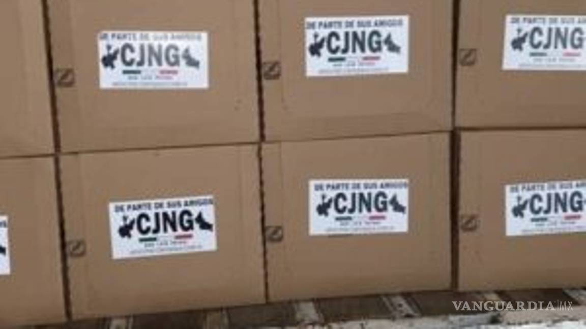 $!Cártel de Jalisco regala despensas por coronavirus, de parte de 'El Mencho'