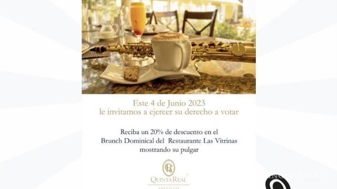 $!Restaurantes y museos incentivan el voto en Saltillo con promociones y descuentos