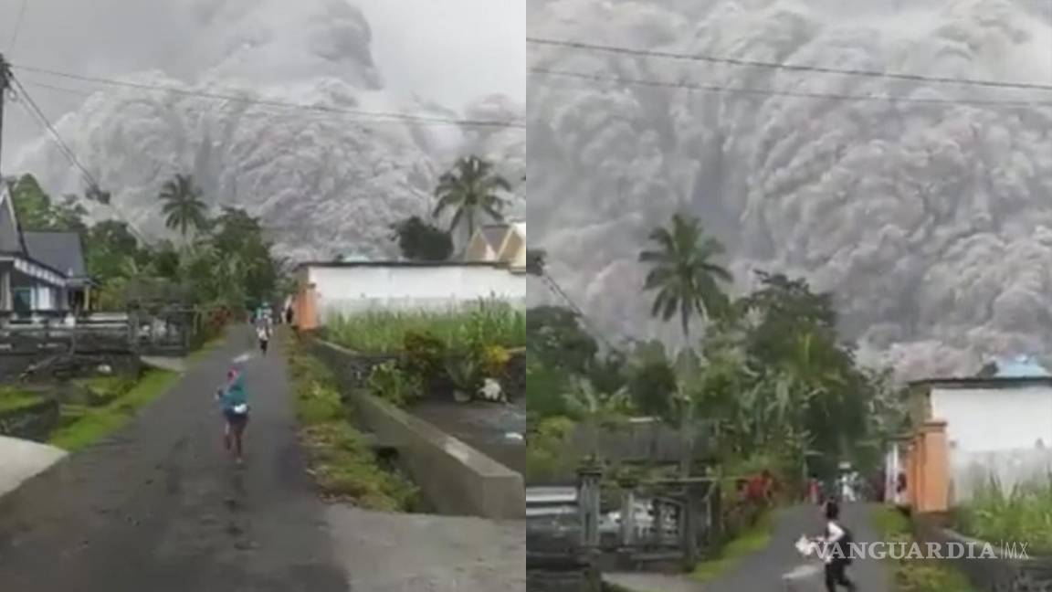 Erupción de volcán Semeru obliga a miles de personas a huir en Indonesia
