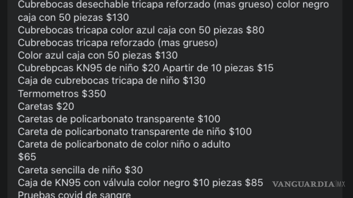 $!‘Nenis’ de Saltillo se suman a la contingencia; venden cubrebocas y pruebas para detectar COVID