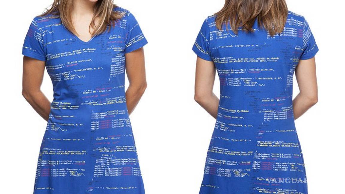 Para la chica programadora: un vestido de Javascript