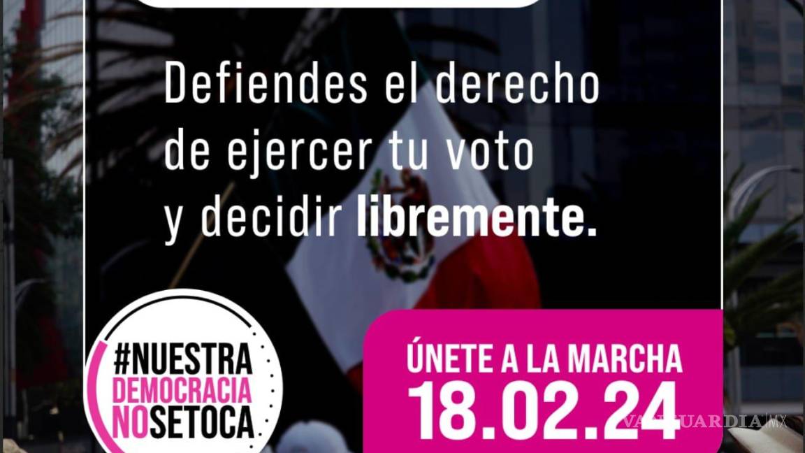 Marcharán en Nuevo León en defensa de la democracia