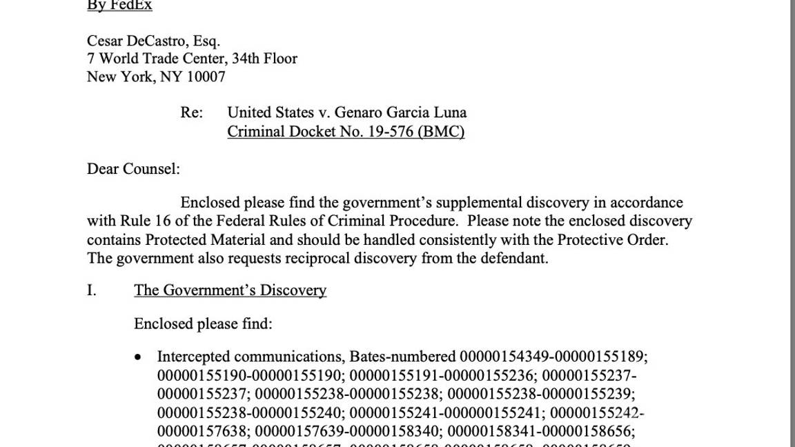 $!Fiscalía de Estados Unidos tiene 17 audios contra Genaro García Luna