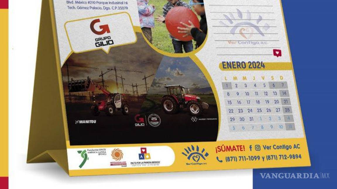 $!Ver Contigo lanza el Calendario Braille 2024, diseñado con la colaboración de la Universidad Iberoamericana de Torreón