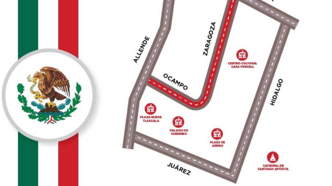 Atención: estas son las calles que cerrarán en Saltillo por el festejo de Independencia