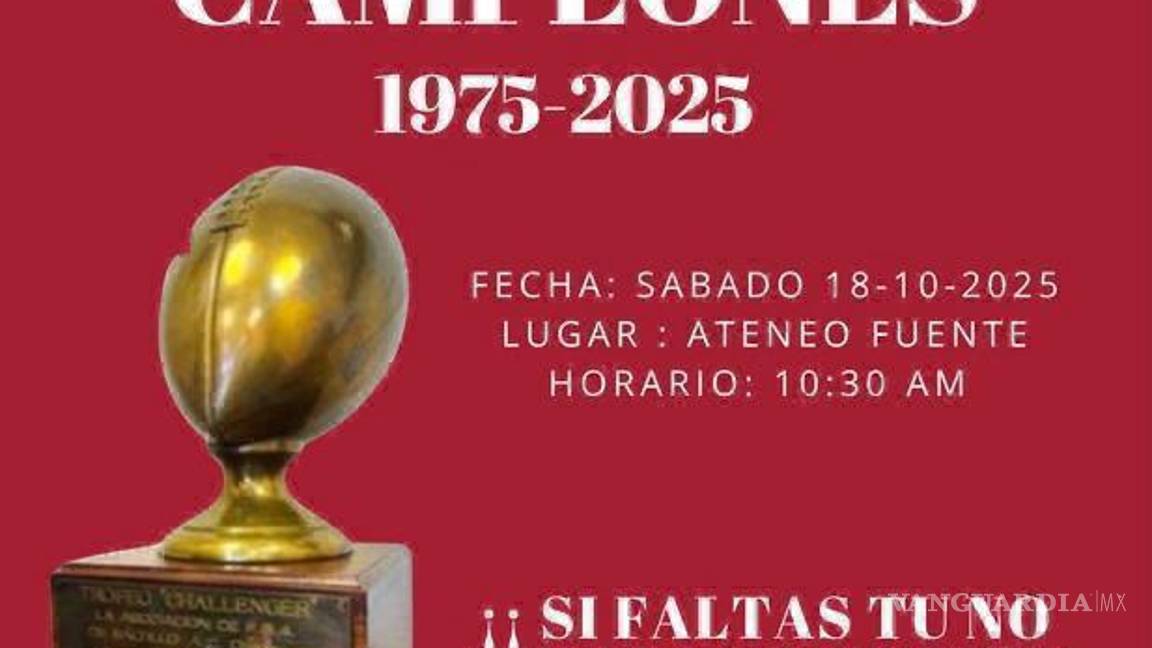 $!Este sábado 18 de octubre, el Ateneo Fuente celebra el 50 aniversario del campeonato de fútbol americano logrado por los Daneses en 1975.