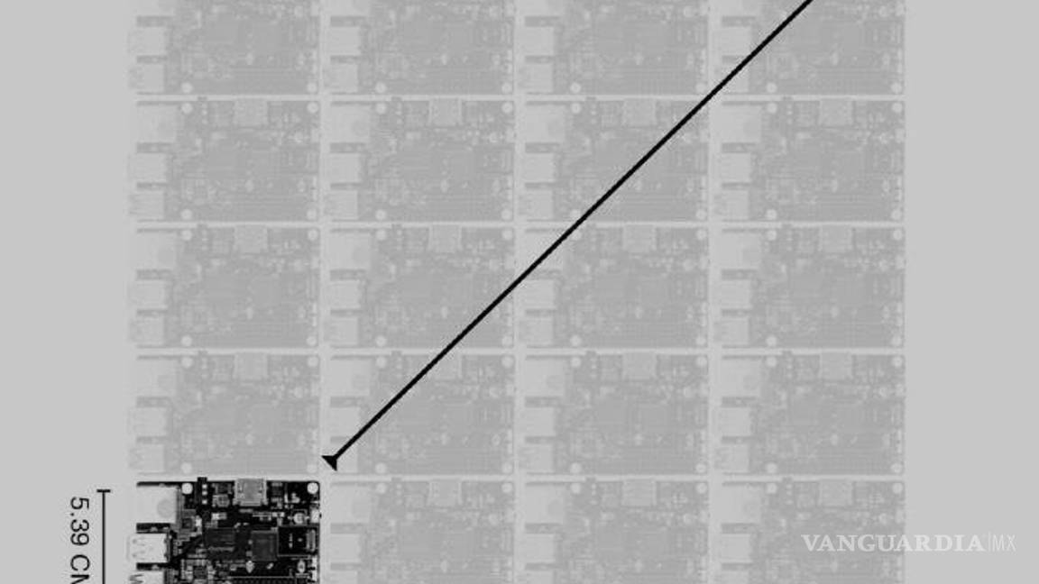 $!Esta la comparación de la tarjeta madre que usa el AbacusBasic, donde se aprecia que es 22 veces más pequeña, lo cual reduce en 93.79% la huella de carbono.