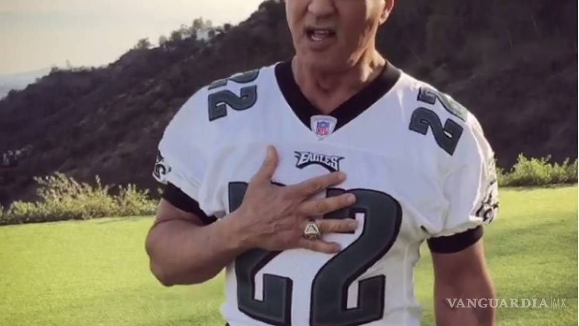 'Rocky Balboa' apoya a los Eagles de Filadelfia en el Super Bowl LII