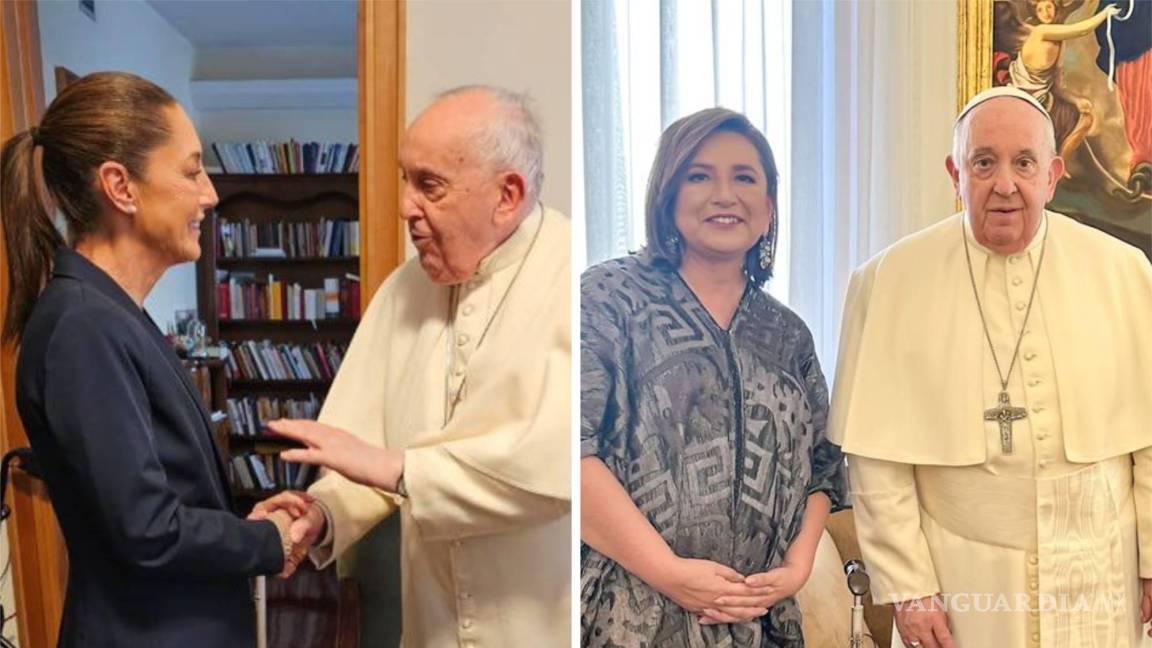 Política y religión: Las candidatas y el Papa, ¿qué buscan Xóchitl y Claudia en el Vaticano?