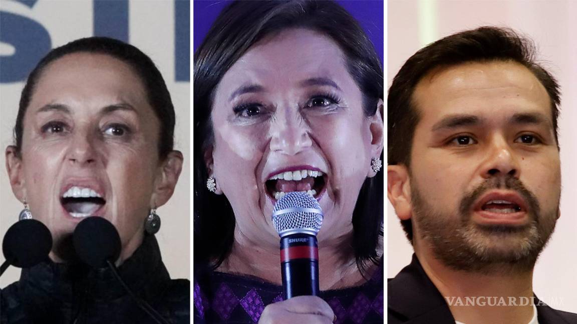 Xóchitl, Claudia y Máynez: Realidades contrastantes de la campaña presidencial
