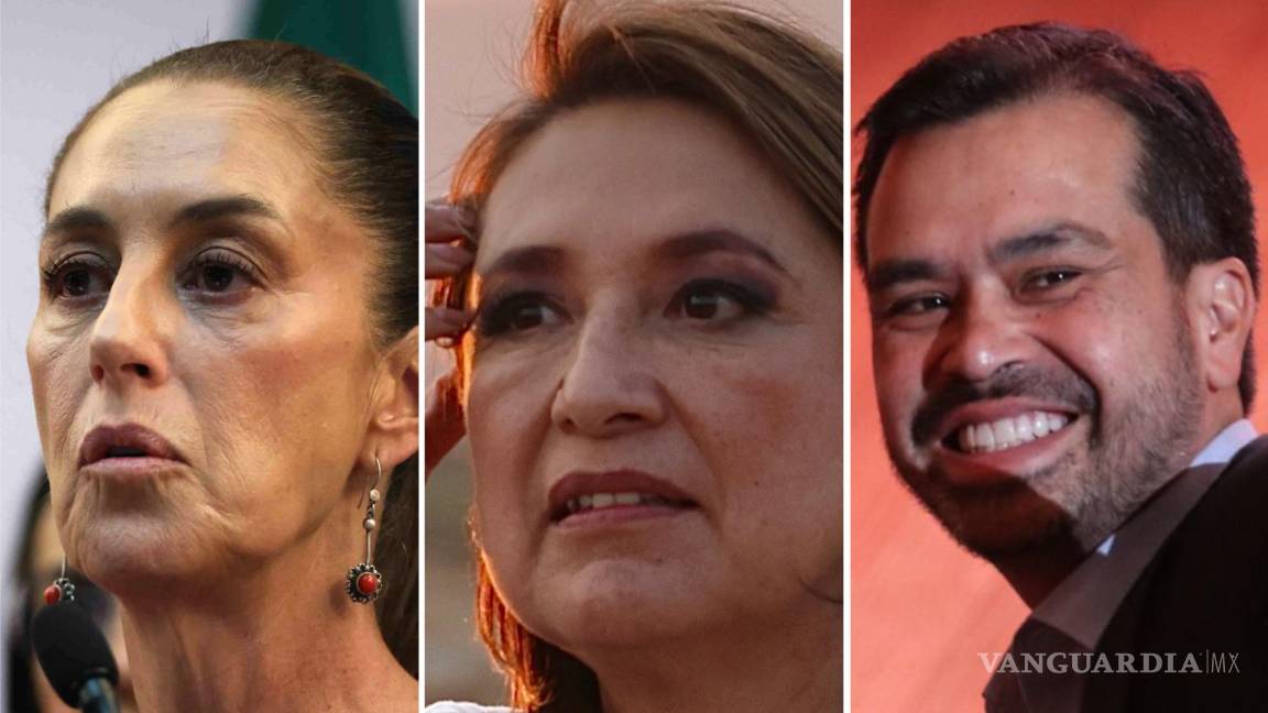 Debate entre Claudia, Xóchitl y Máynez será picante