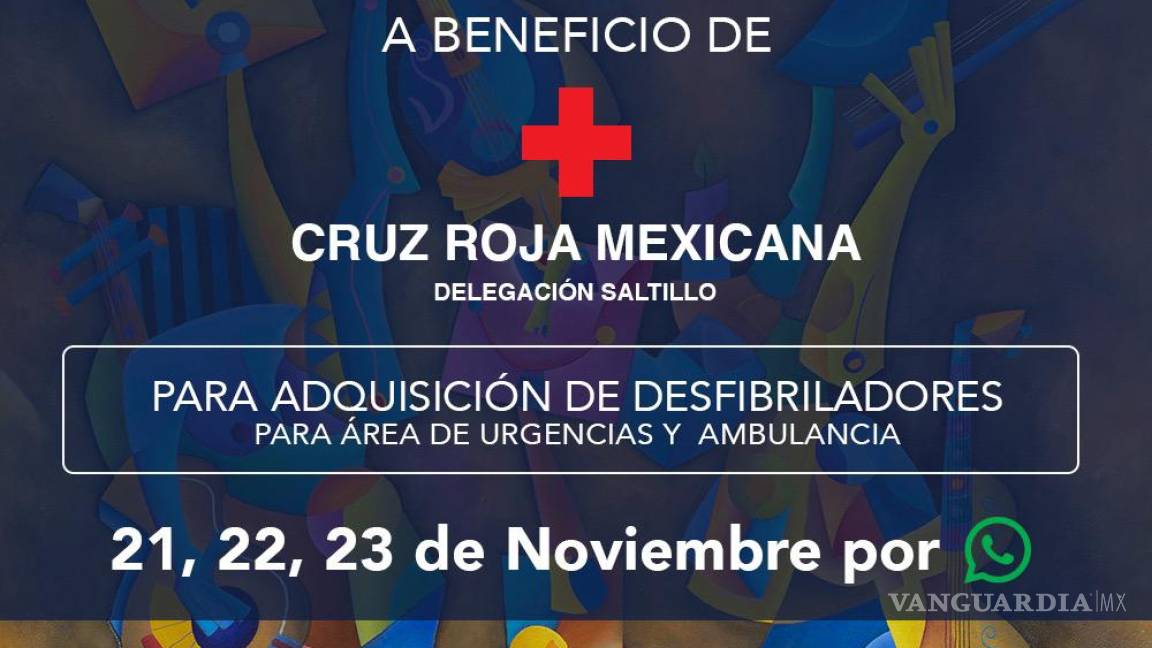 Invitan a subasta virtual de arte a beneficio de la Cruz Roja Saltillo