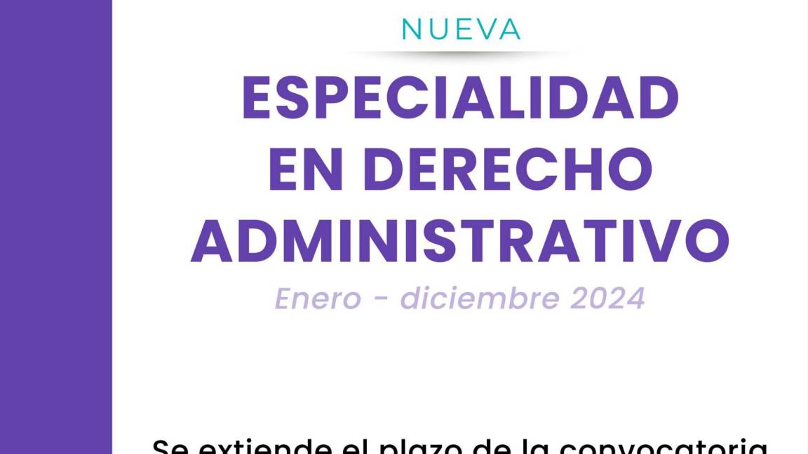 Saltillo: Amplía la AIDH plazo para proceso de selección de ingreso a la especialidad de Derecho Administrativo