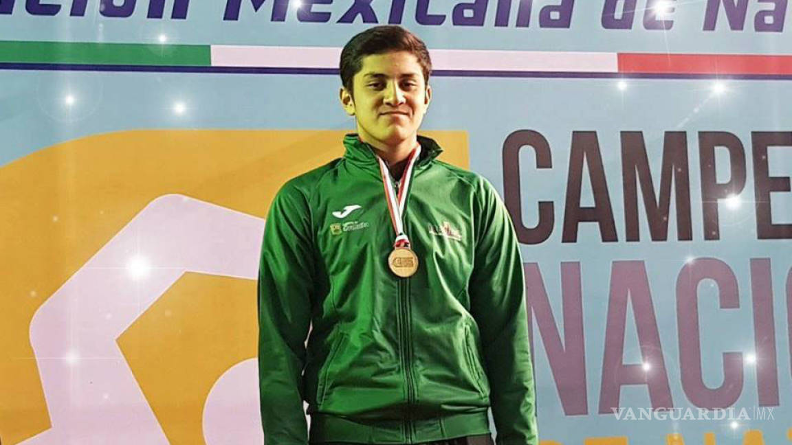 Logra Erick Rodríguez medalla dorada para Coahuila en Nacional Curso Corto