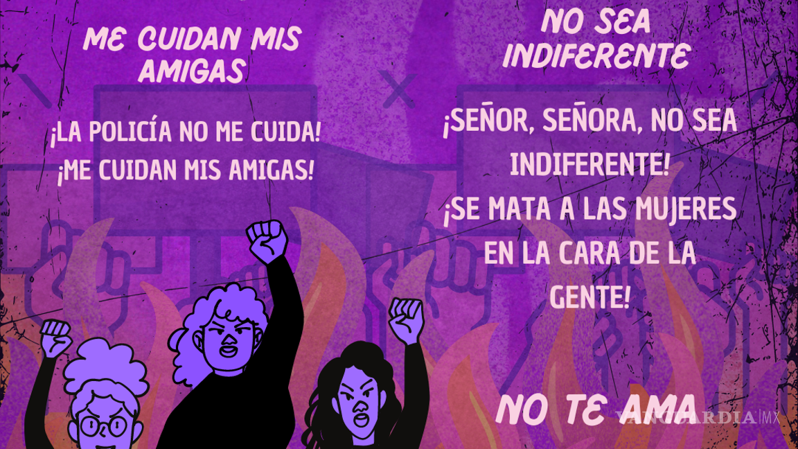 $!¿Qué se grita en la marcha del 8M? Estas son las letras de las consignas que se dicen año con año
