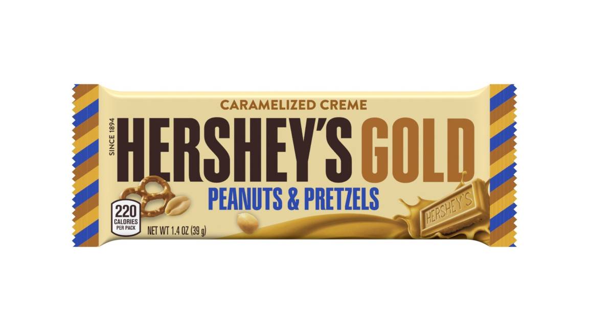 Lanza Hershey's su nuevo barra de caramelo, Hershey’s Gold