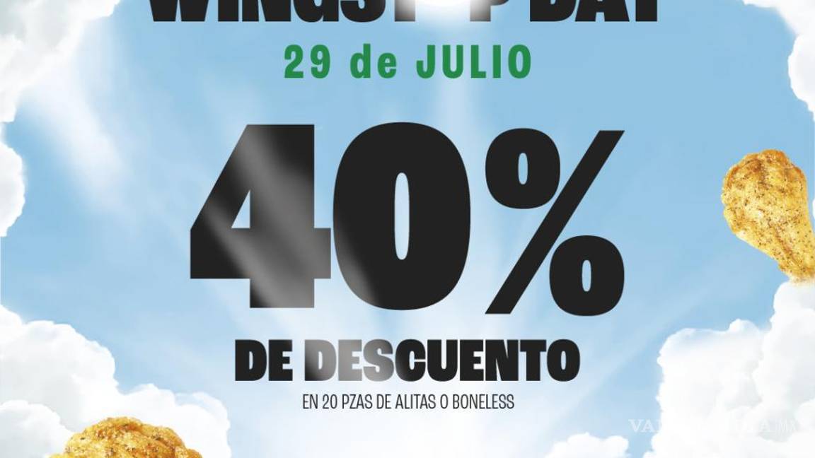$!¿Fan de alitas y boneless? Wingstop lanza promoción especial con hasta 40% de descuento