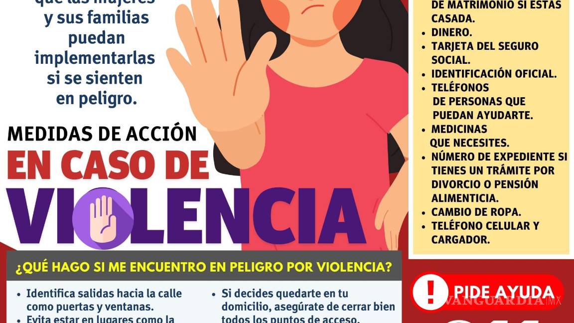 $!Medidas de seguridad en caso de violencia.