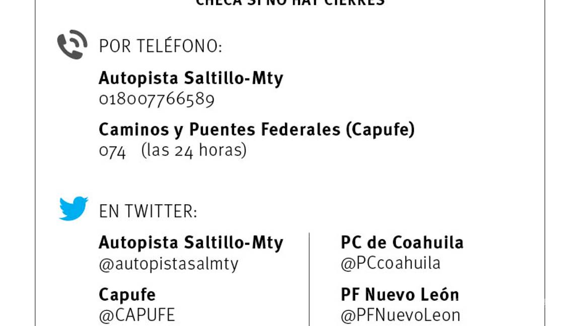 $!Carretera Saltillo-Monterrey, libre y cuota, opera con normalidad en ambos sentidos