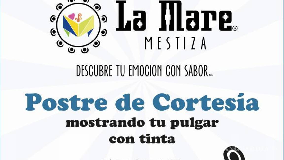 $!Restaurantes y museos incentivan el voto en Saltillo con promociones y descuentos